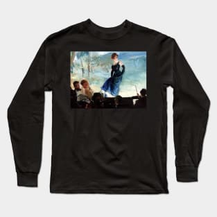 High Resolution Everett Shinn Painting Concert Stage 1903 Long Sleeve T-Shirt